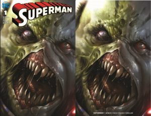 SUPERMAN #1 FRANCESCO MATTINA ROGOL ZAAR FULL/MINIMAL TRADE VARIANT SET LTD 600